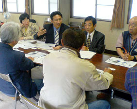 �F�s�{�s�̑�J�΍̌@�Ֆ��ŏZ���ƍ��k