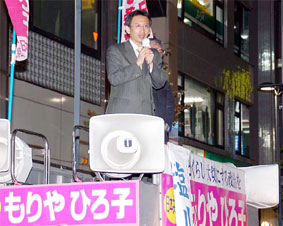 埼玉県議選川越選挙区で=5日